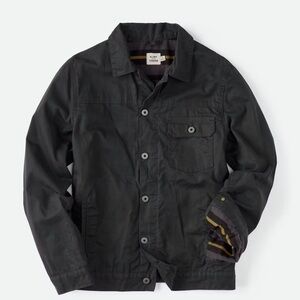 Flannel-Lined Waxed Trucker Jacket